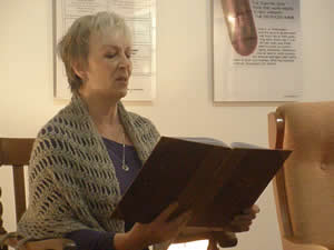 Geraldine Plunkett reading Feminist Fairy Tales in Kilkenny